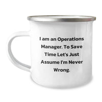 Load image into Gallery viewer, Funny Operations Manager Camping Mug Gifts from Friends for Men Christmas Unique - Image 1
