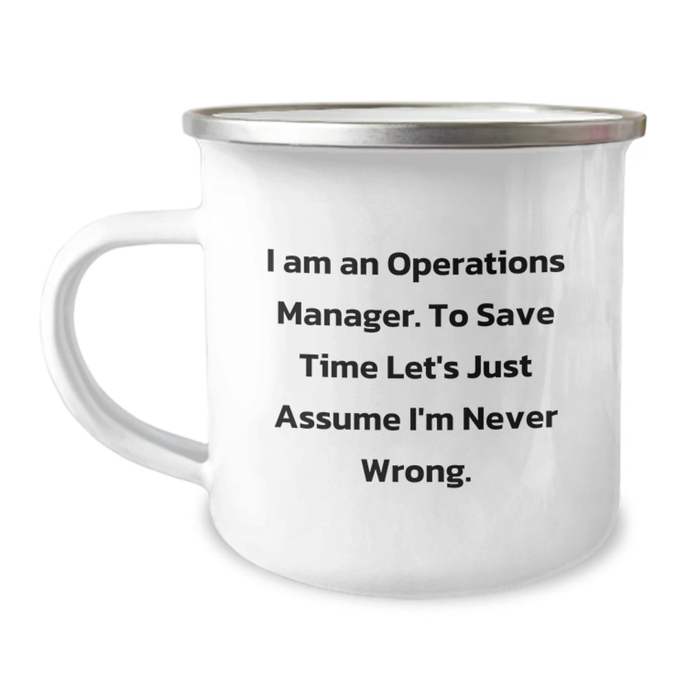 Funny Operations Manager Camping Mug Gifts from Friends for Men Christmas Unique - Image 1