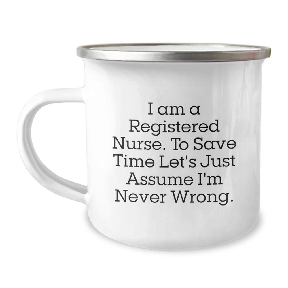 Funny Registered Nurse Camping Mug Gifts from Best Friends to Best Nurses on Christmas - Image 1