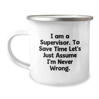 Load image into Gallery viewer, Funny Supervisor Camping Mug Gifts for Men Christmas Unique Presents from Friends and Family - Image 1
