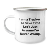 Load image into Gallery viewer, Funny Trucker Gifts for Men, Unique Christmas Memorable Present Idea from Friends to Family, Camping Mug with Inspirational Quote - Image 1
