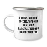 Load image into Gallery viewer, Funny Hairstylist Gifts for Men from Family Friends Christmas Unique Presents Camping Mug - Image 1
