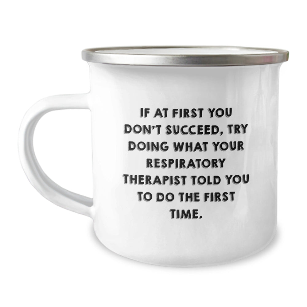 Funny Respiratory Therapist Christmas Unique Gifts for Men Women Coworkers Friends Family - Inspirational Camping Mug - Image 1