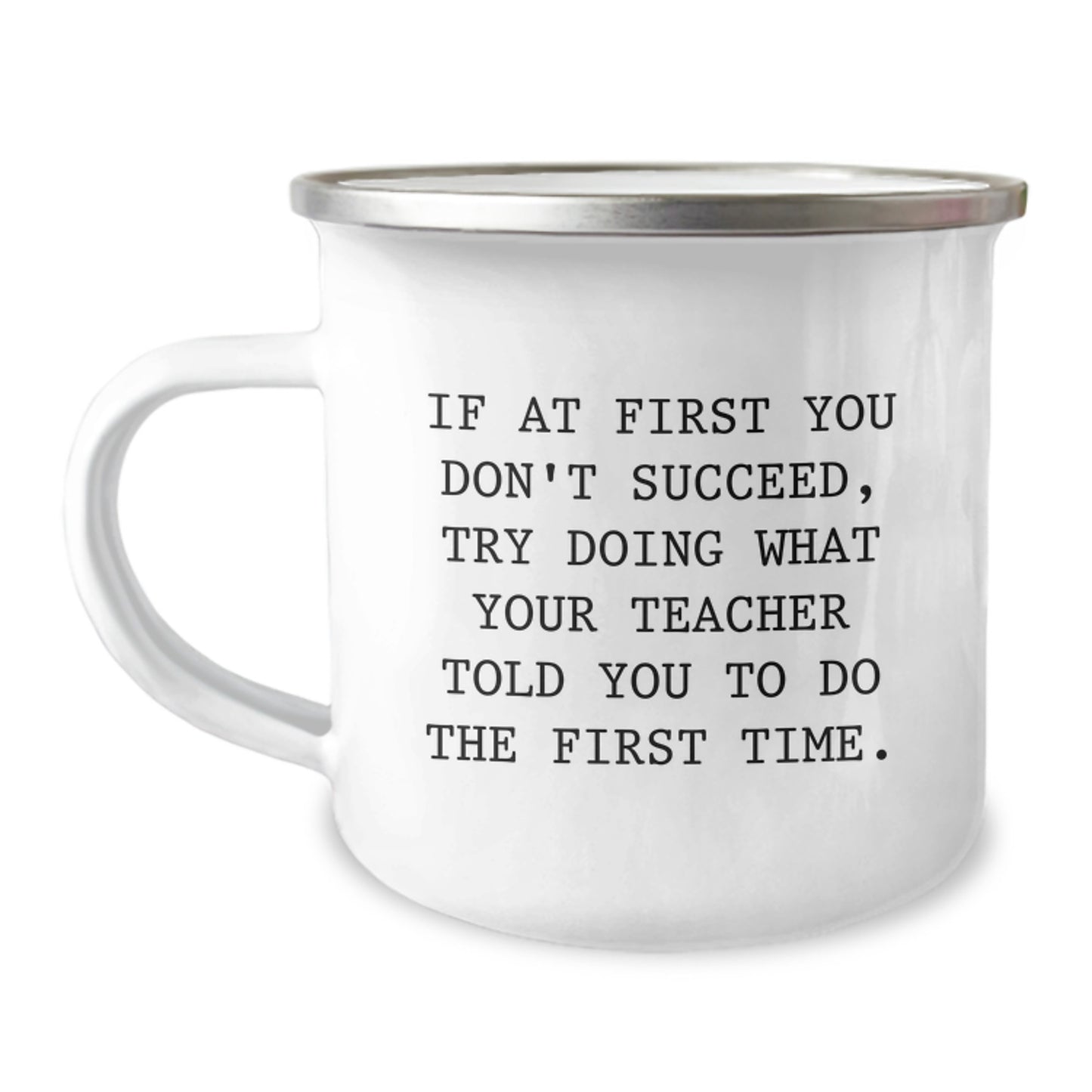 Funny Teacher Gifts from Friends for Christmas, Unique Camping Mugs, Inspirational Quote - Image 1