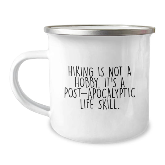 Funny Hiking Gifts from Friends - Camping Mug for Hiking Enthusiasts, Birthday Unique Gifts for Men, Hiking Is Not A Hobby - Image 1