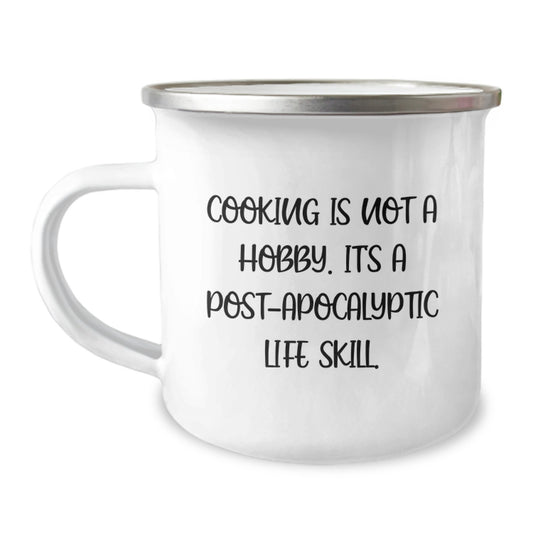 Funny Cooking Gifts for Men - 'Cooking Is Not A Hobby' Camping Mug, Perfect for Christmas Unique Gifts from Family and Friends - Image 1