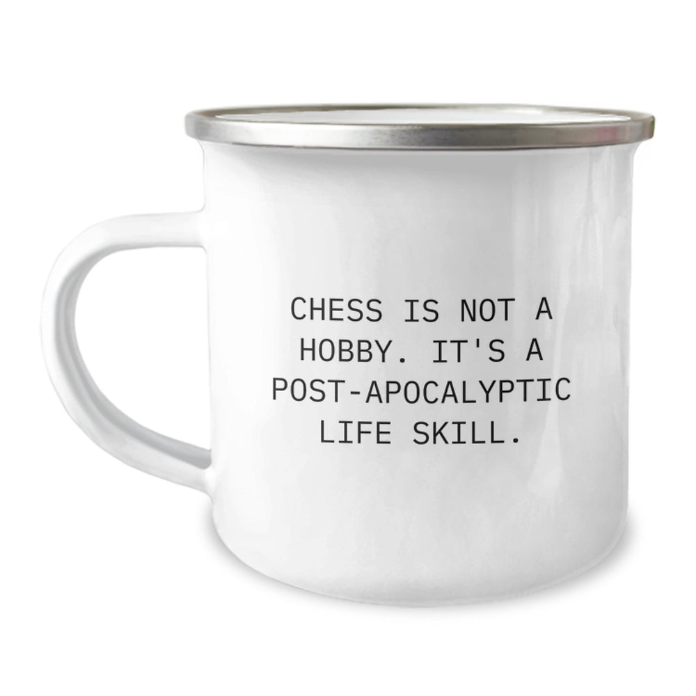 Funny Chess Gifts for Men Friends Coworkers - Camping Mug with Inspirational Quote - Gifts from Family, Birthday Unique - Image 1