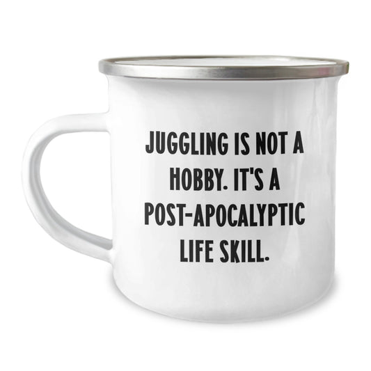 Juggling Enthusiast Gifts, Funny Quote Camping Mug for Valentine's, Unique Men Women Friends Family Coffee Mugs - Image 1