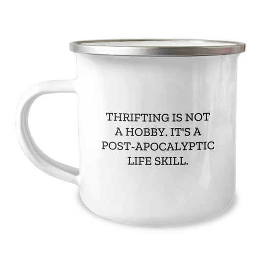 Thrifting Adventures Unique Gifts from Friends for Thrifting Enthusiasts - Camping Mug, Funny Quote - Birthday Unique Gifts - Image 1