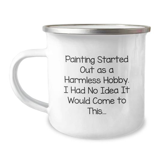 Funny Painting Gifts from Men to Women for Valentine's - Painting Camping Mug - Image 1