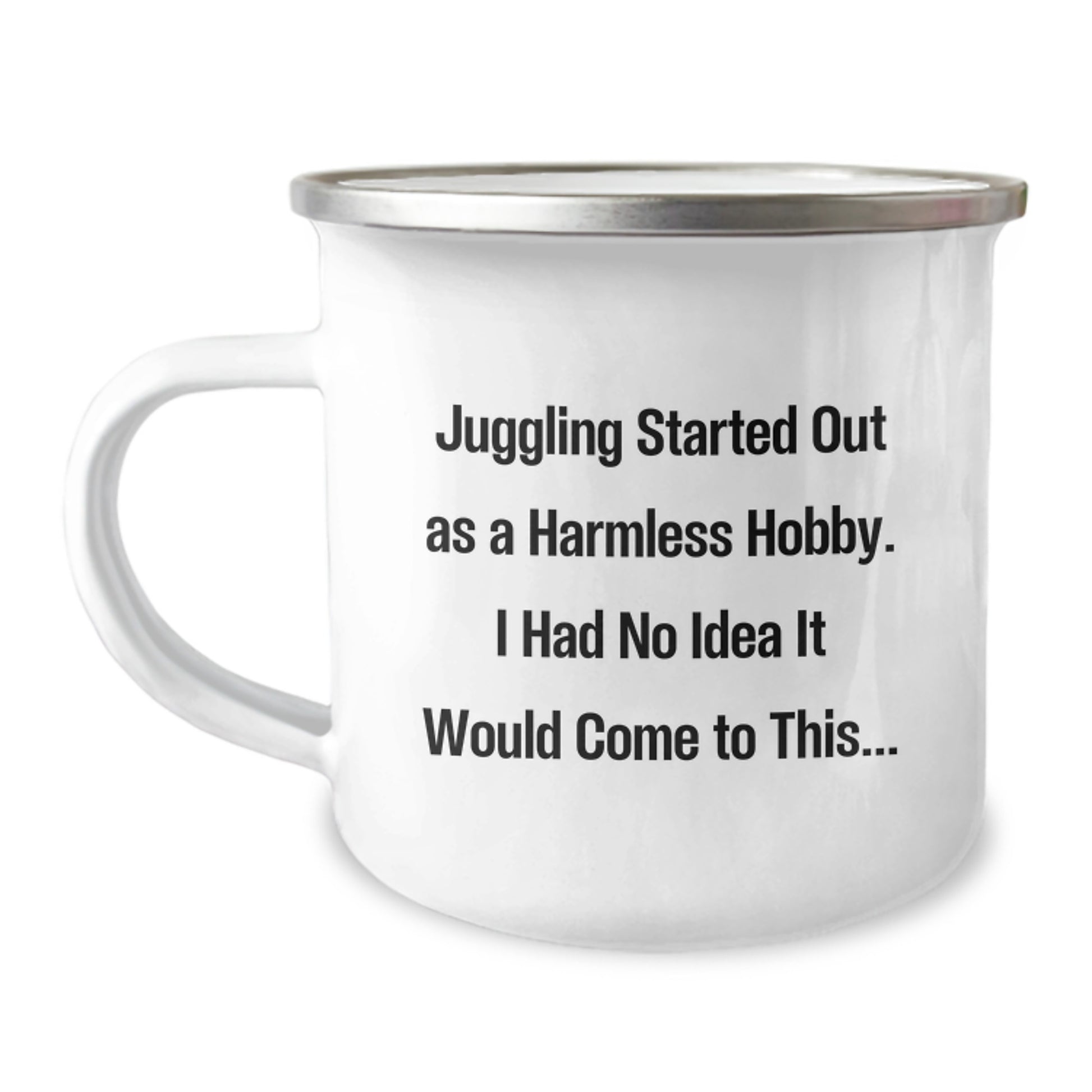 Juggling Lover's Camping Mug for Valentine's - Funny Gift from Juggling Enthusiast to Juggling Friend - Image 1