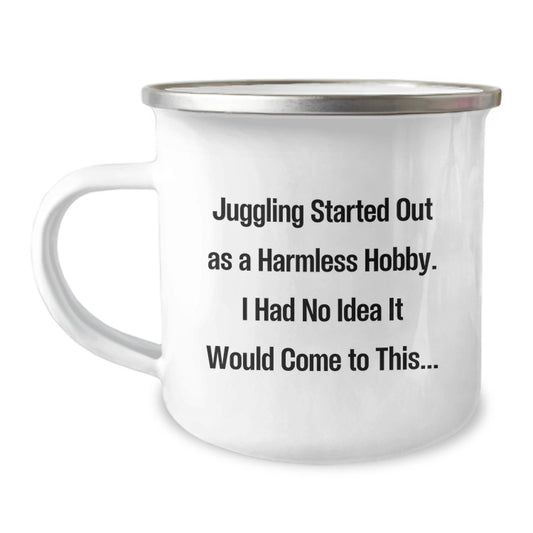 Juggling Lover's Camping Mug for Valentine's - Funny Gift from Juggling Enthusiast to Juggling Friend - Image 1