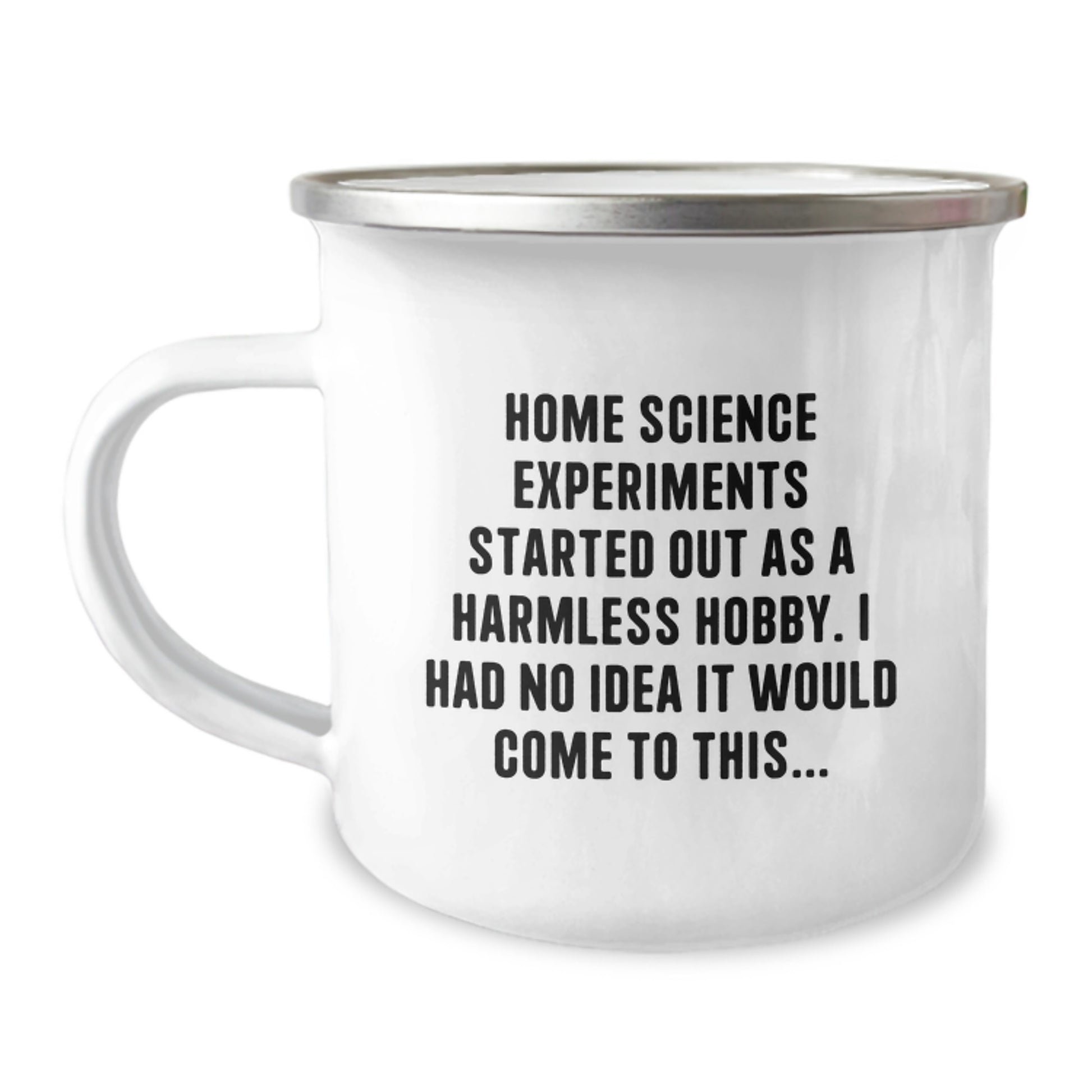 Funny Camping Mug for Home Science Experiments Enthusiast Gifts from Family on Birthday - Image 1