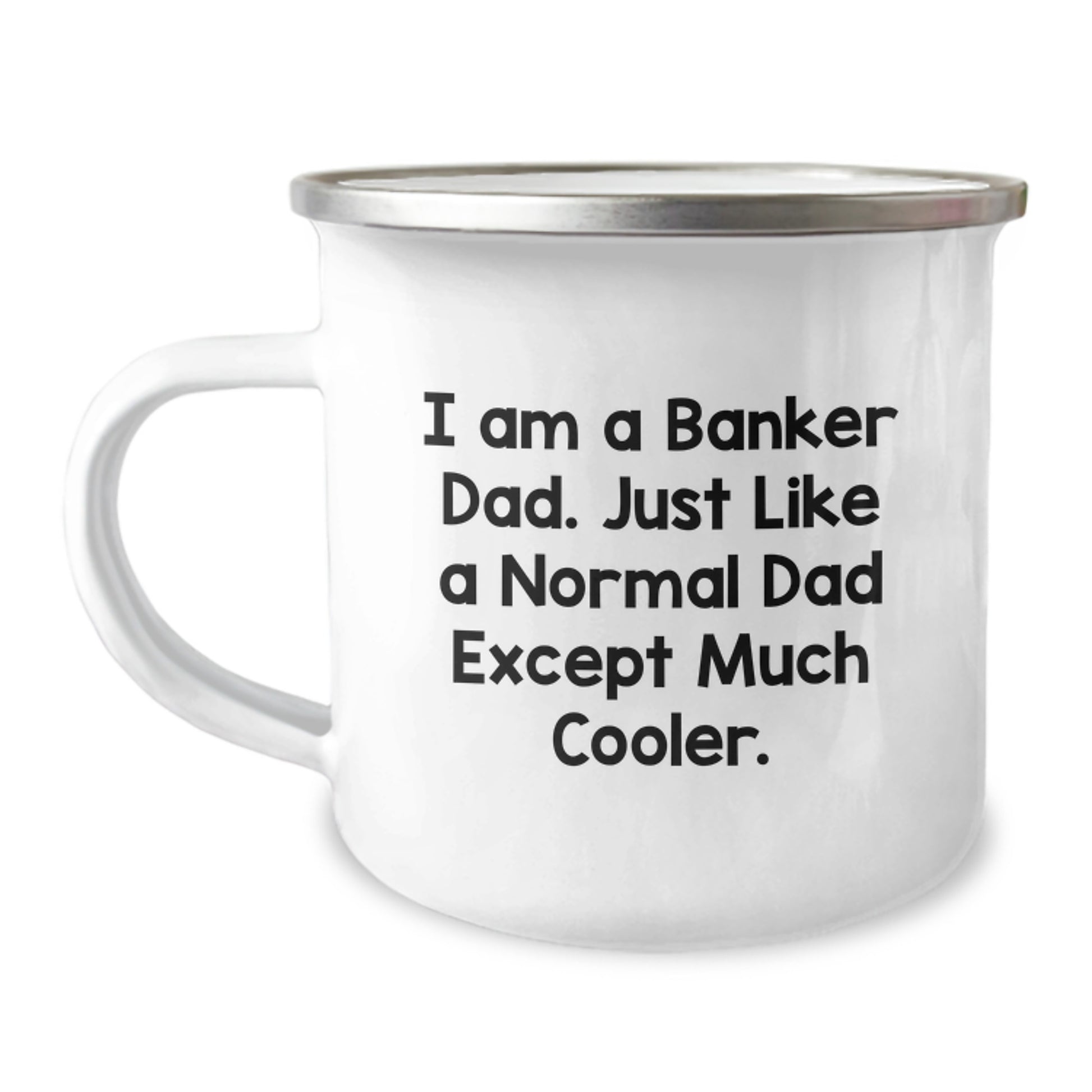 Funny Banker Dad Gifts from Men to Family Members Camping Mug for Christmas Unique Presents - Image 1