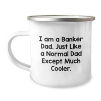 Load image into Gallery viewer, Funny Banker Dad Gifts from Men to Family Members Camping Mug for Christmas Unique Presents - Image 1
