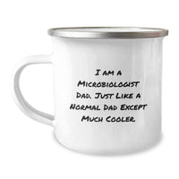 Load image into Gallery viewer, Funny Microbiologist Dad Camping Mug Gifts from Family, Unique Christmas Unique Gifts for Microbiologist Men - Image 1
