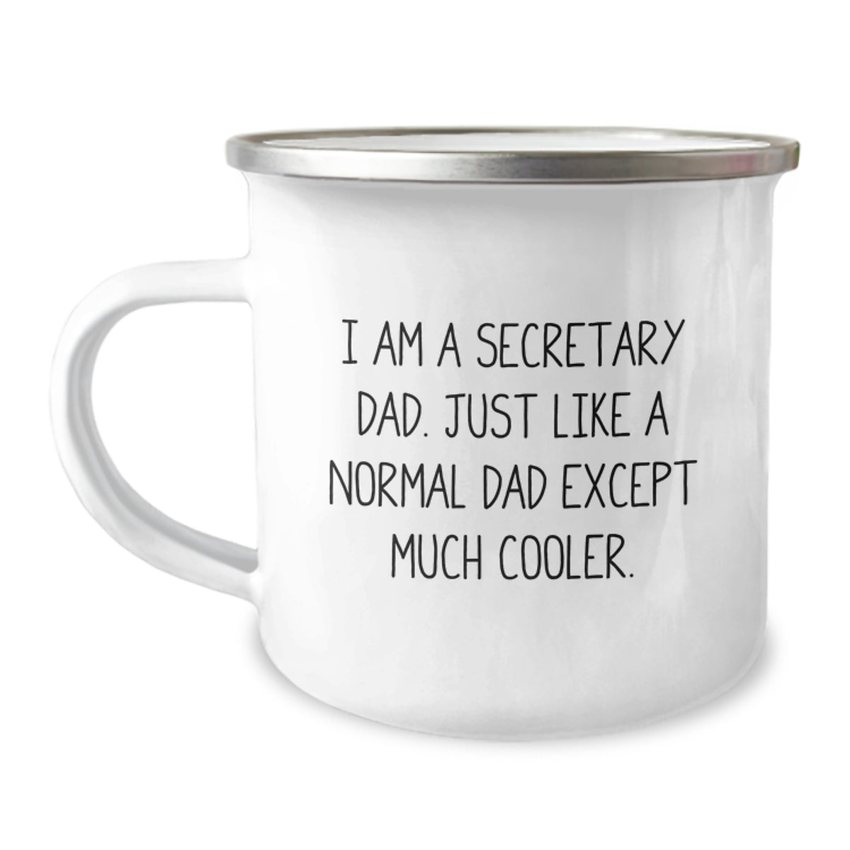 Funny Secretary Dad Gifts, 'I Am A Secretary Dad' Camping Mug for Secretary Men, Unique Christmas Unique Gifts from Family - Image 1