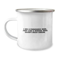 Load image into Gallery viewer, Funny Rescue Worker Gifts - Gifts from Family for Rescue Worker Mom - I Am A Rescue Worker Mom Enamel Camping Mug Valentine's Unique Gifts - Image 1
