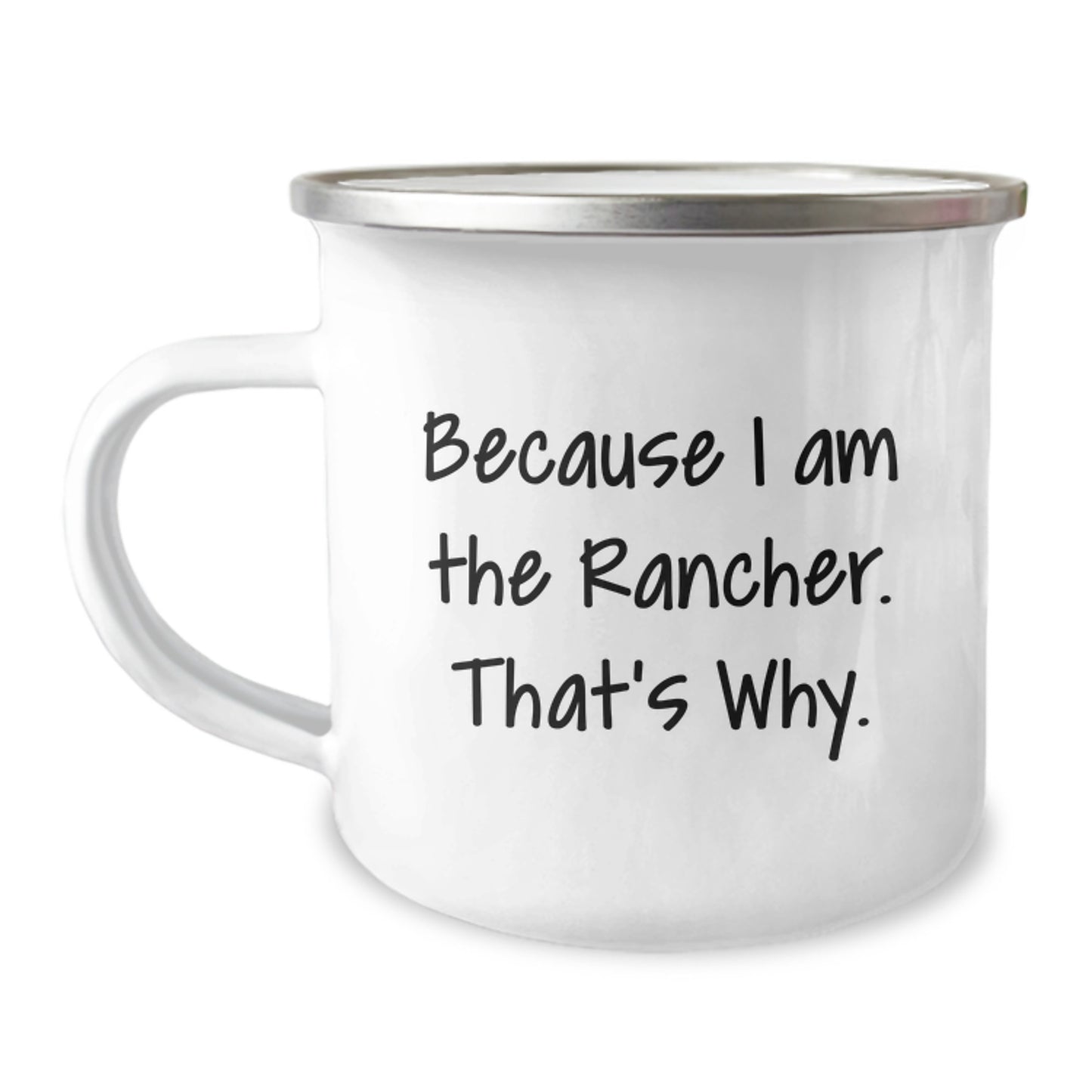 Funny Rancher Gifts from Men, Unique Valentine's Unique Gifts for Ranchers, Stainless Steel Camping Mug - Image 1