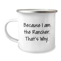 Load image into Gallery viewer, Funny Rancher Gifts from Men, Unique Valentine's Unique Gifts for Ranchers, Stainless Steel Camping Mug - Image 1
