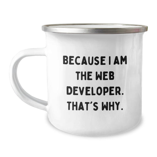 Funny Web Developer Gifts from Men for Web Developer Friends on Valentine's Unique Camping Mugs - Image 1