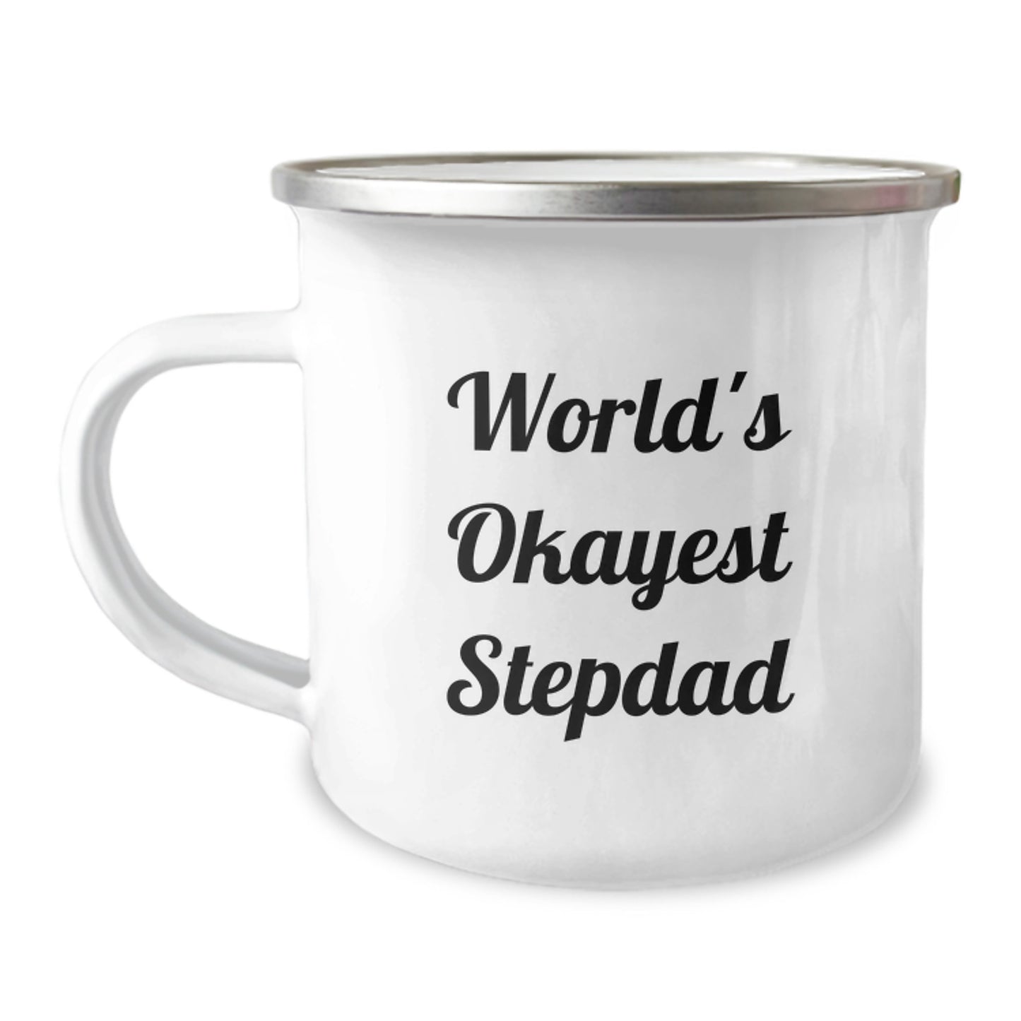 Funny Stepdad Gifts from Men to World's Okayest Stepdad on Birthday Unique Gifts - Image 1