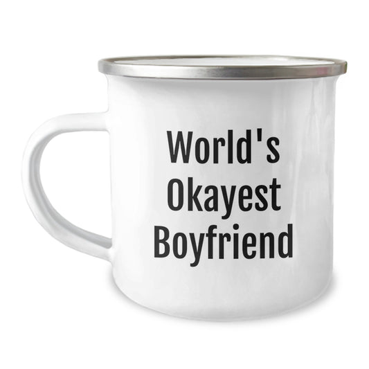 Funny Sweetheart Gifts, World's Okayest Sweetheart Camping Mug for Men, Unique Mother's Day Unique Gifts from Women - Image 1