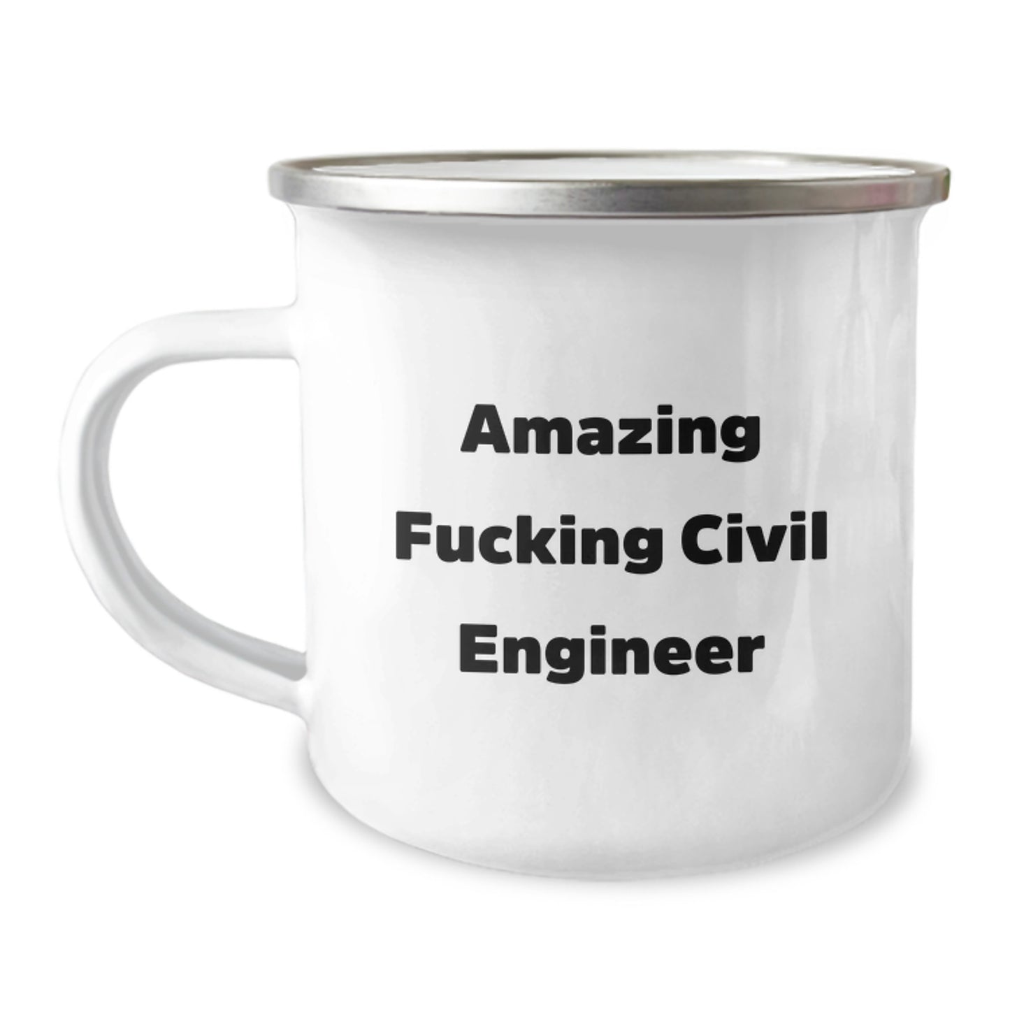 Gifts from Friends for Amazing 'F--king Civil Engineer' Enthusiasts - Civil Engineer Camping Mug for Birthday Unique Gifts - Image 1