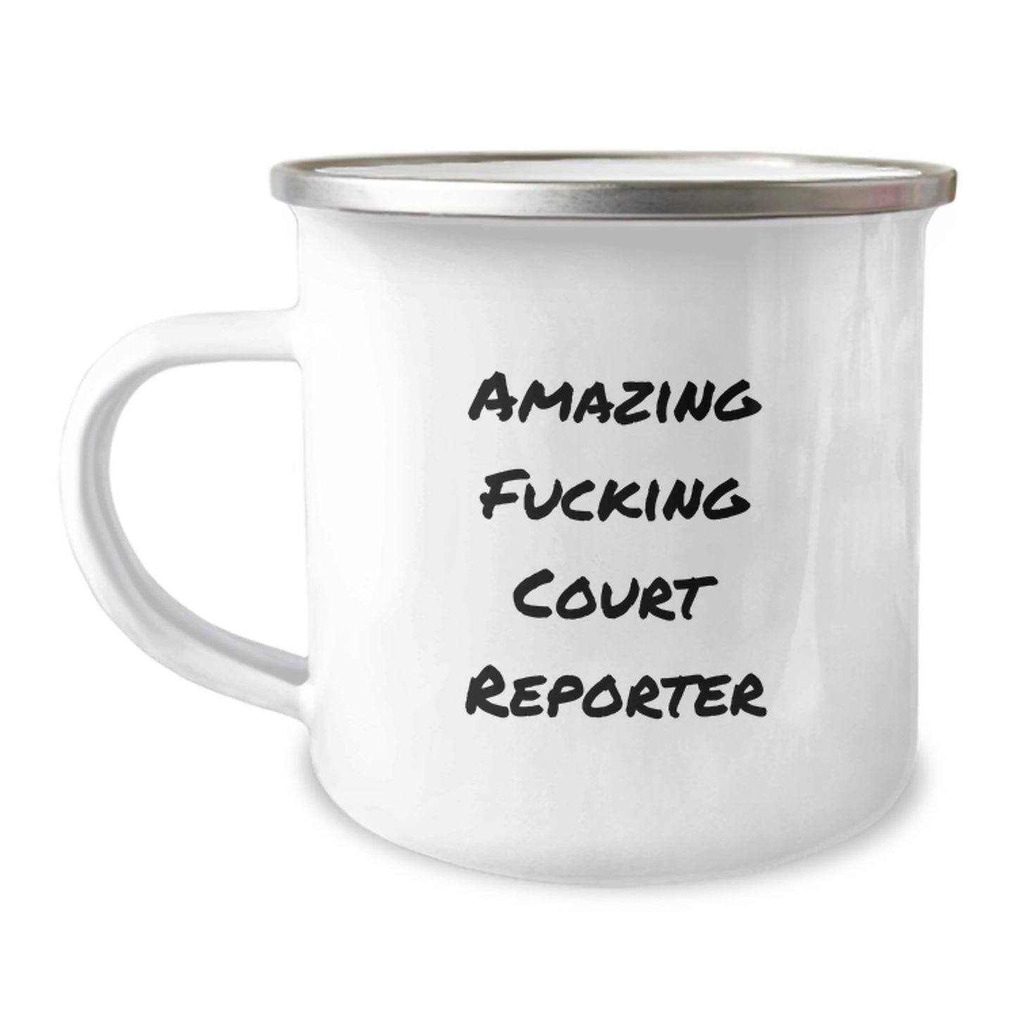 Funny Court Reporter Gifts for Men, Birthday Unique Mugs with Amazing Quote, Camping Mug for Court Reporter Friends - Image 1
