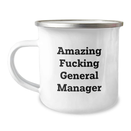 Funny General Manager Camping Mug Gifts for Him from Men, Unique Father's Day Unique Gifts for Dad - Image 1