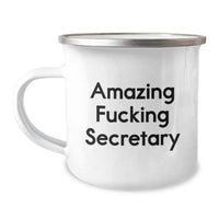 Load image into Gallery viewer, Funny Secretary Gifts from Men, Unique Valentine's Unique Gifts for Secretary, Awesome Secretary Camping Mug - Image 1
