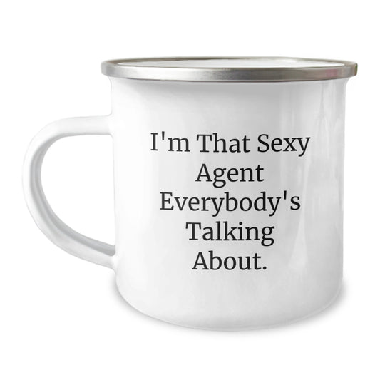 Sexy Agent Gifts for Mom - Funny Agent Mom Camping Mug, I'm That Sexy Agent Everybody's Talking About, Unique Agent Mom Gift on Mother's Day, Gifts from Family - Image 1