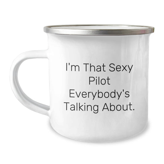 Funny Pilot Camping Mug Gifts from Friends for Men on Valentine's - Image 1