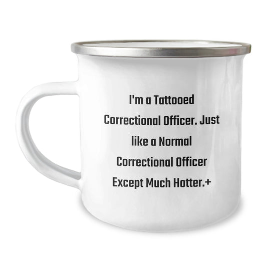 Correctional Officer Camping Mugs Funny Hotter Than Normal Hot Coffee Mug Gifts for Correctional Officer Men Birthday Unique Gifts from Friends Family - Image 1
