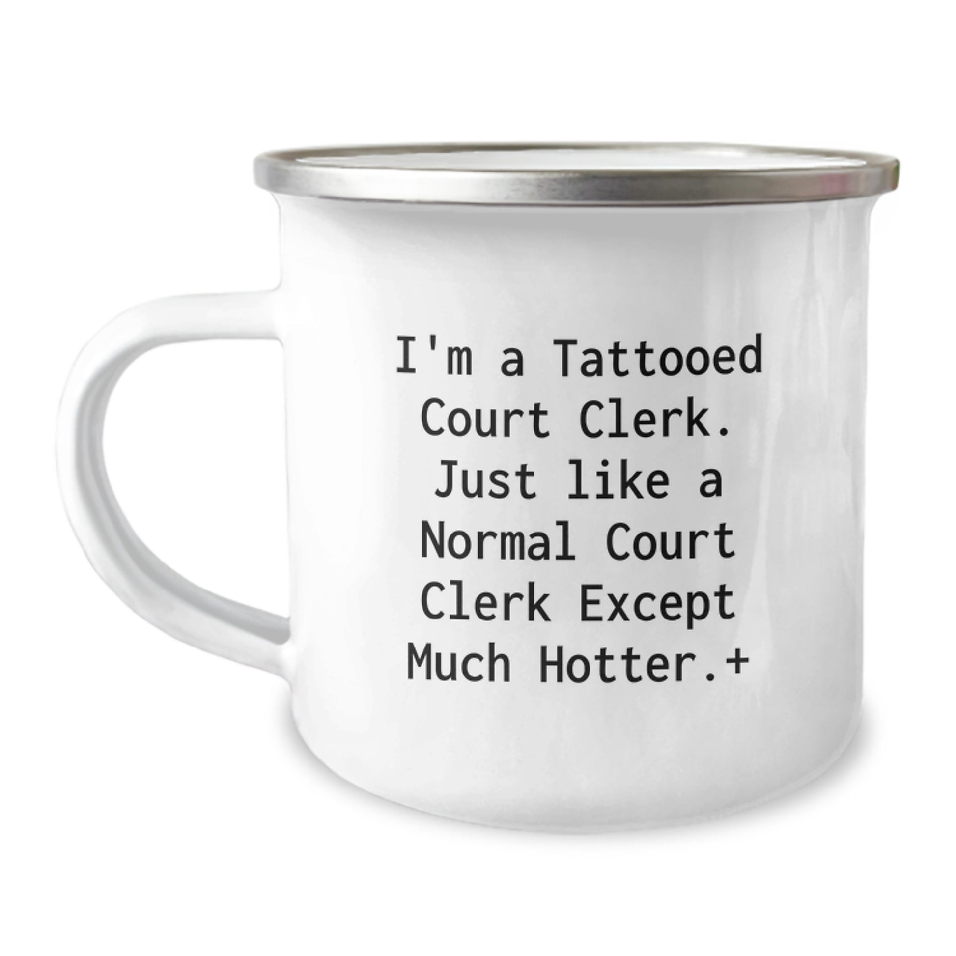 Funny Court Clerk Gifts for Men - Camping Mug, Unique Valentine's Unique Gifts from Friends to Court Clerks - Image 1