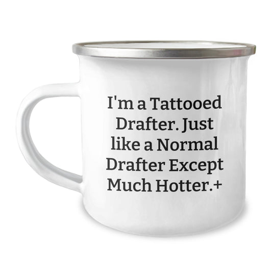 Funny Drafter Inspired Camping Mug Gifts for Drafter Enthusiasts, Unique Mother's Day Unique Gifts from Family, Friends, or Coworkers - Image 1