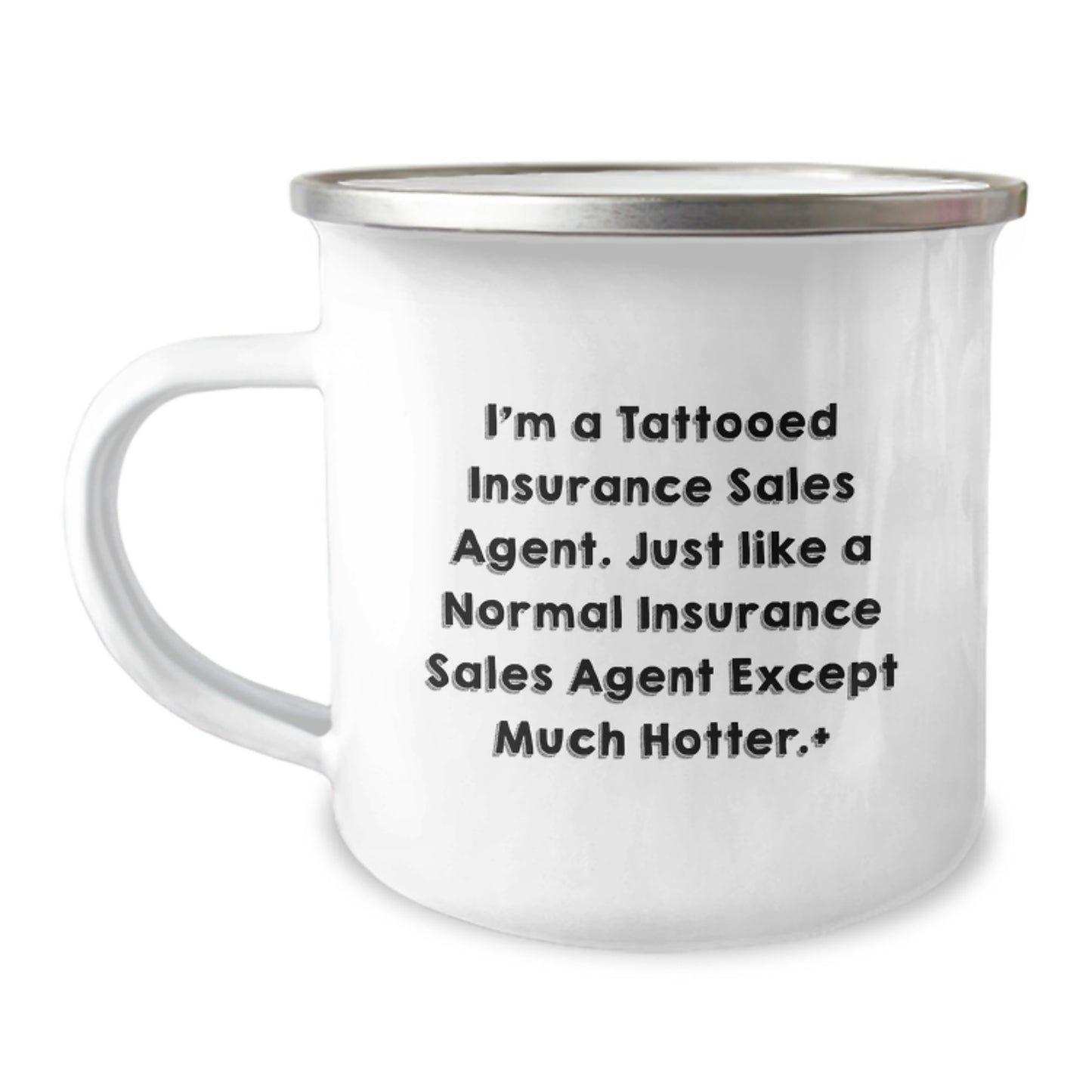Funny Insurance Sales Agent Gifts for Men, Hotter Than Normal Insurance Agent Camping Mug, Unique Mother's Day Unique Gifts from Family to Insurance Agent - Image 1