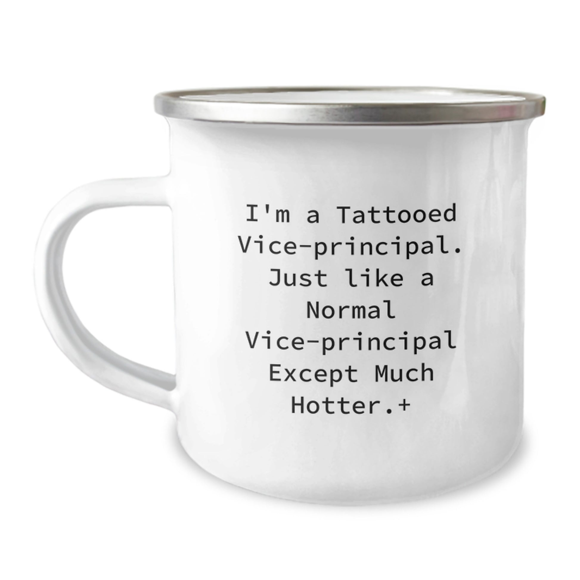 Funny Vice-principal Gifts for Him, Camping Mug with Sarcasm Quote, Perfect Valentine's Unique Gifts from Men, 12 oz Stainless Steel with Enamel Finish - Image 1