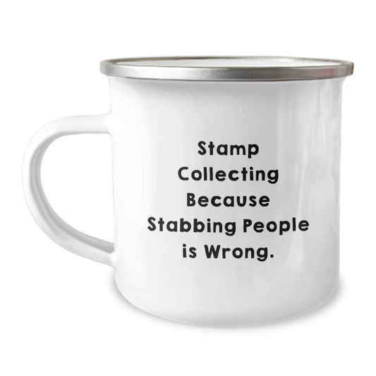 Funny Stamp Collecting Gifts for Men Women Friends Family Birthday Unique Presents from - Image 1