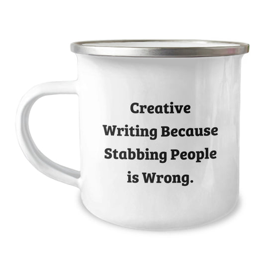 Creative Writing Inspirational Gift for Friends, Funny Camping Mug, Birthday Unique Gifts from Friends to Creative Writing Lovers - Image 1