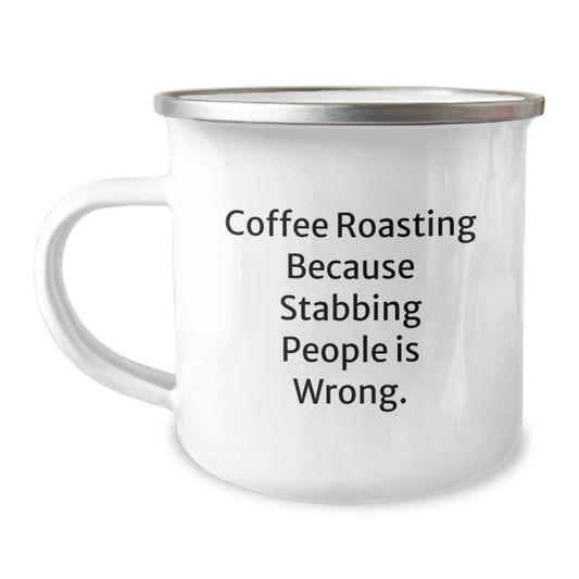Gifts from Men - Funny Coffee Roasting Camping Mug for Coffee Lovers, Perfect for Mother's Day Unique Gifts for Women - Image 1