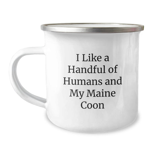 Unique Maine Coon Cat Lover Gifts for Friends and Family - Funny Camping Mug to Celebrate Valentine's - Image 1