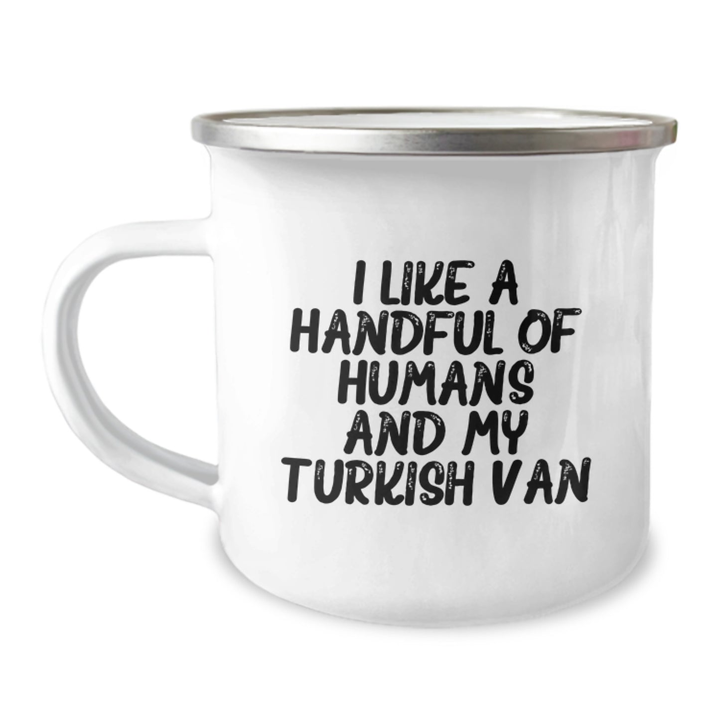 Funny Turkish Van Cat Lover Gifts from Men to Women, Unique Valentine's Unique Gifts for Turkish Van Cat Enthusiasts, Insulated Camping Mug - Image 1