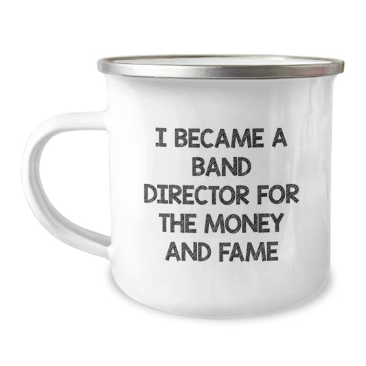 Funny Dad Band Director Camping Mug Gifts from Men to Father's Day Unique Gifts for Band Director - Image 1