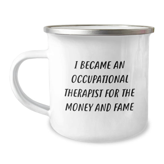 Funny Occupational Therapist Gifts for Occupational Therapist, Camping Mug from Friends, Unique Mother's Day Unique Gifts for Her - Image 1