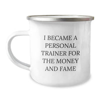 Load image into Gallery viewer, Funny Personal Trainer Gifts for Men, Camping Mug, Valentine's Unique Gifts from Friends, Personal Trainer Mug for Him - Image 1
