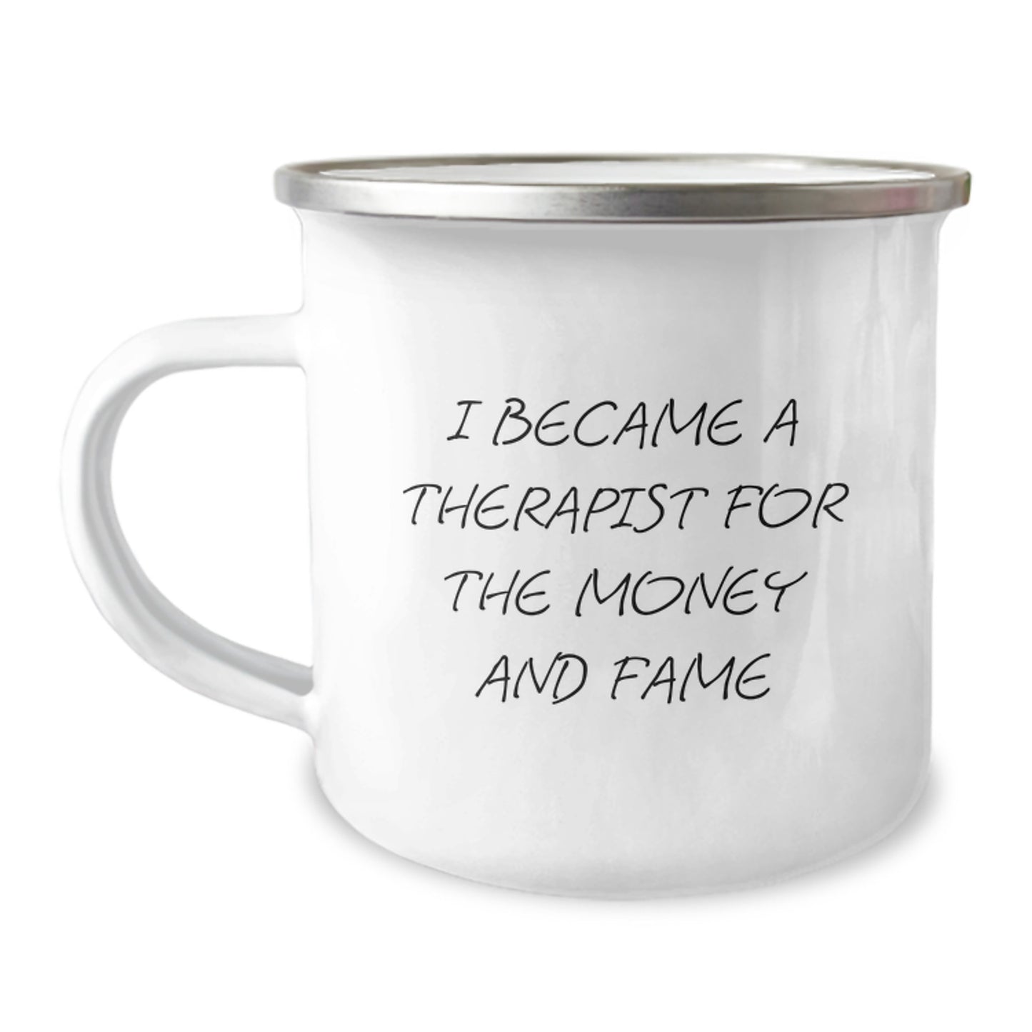 Therapist Humor Gifts from Friends Funny Camping Mug for Therapists on Mother's Day - Image 1