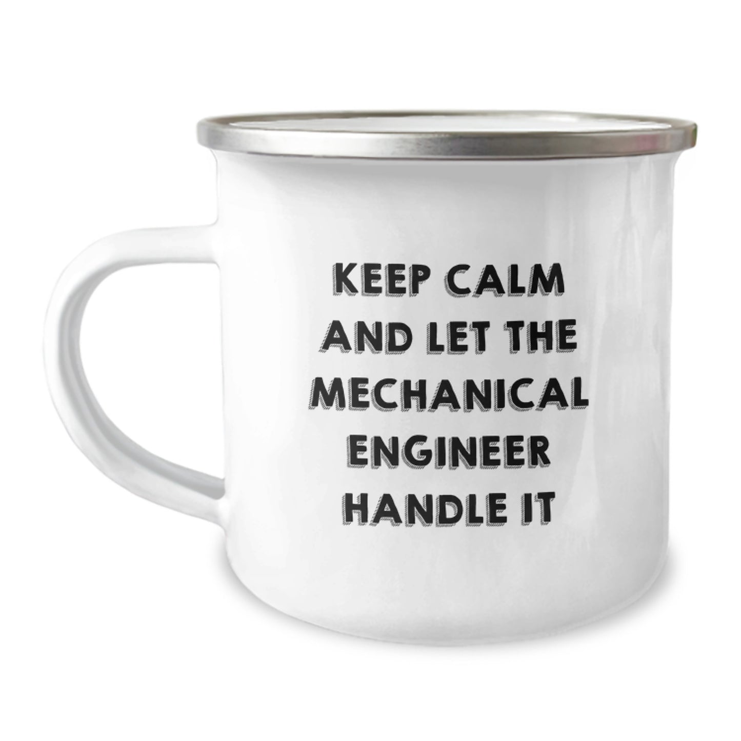 Funny Mechanical Engineer Gifts for Men - Camping Mug 'Keep Calm And Let The Mechanical Engineer Handle It' Valentine's Unique - Image 1