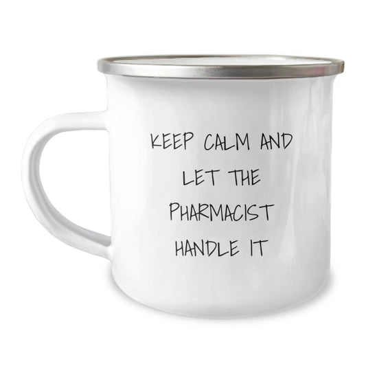 Gifts from Men for Pharmacist Friends, Funny Camping Mug, Mother's Day Unique Gifts for Women - Image 1