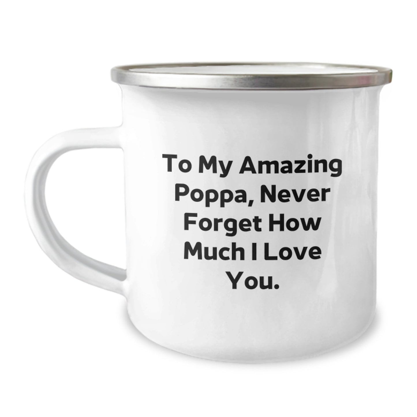 Funny Dad Gifts, To My Amazing Poppa, Camping Mug for Men, Unique Mother's Day Unique Gifts from Family - Image 1